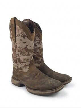 Durango Desert Rebel Camo Pull-on Men's Western Boot Size 9 M
